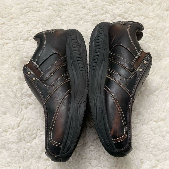 Skechers Men’s Size 11 Brown Leather Shape-Ups Work Toning Walking Sneakers - Picture 6 of 8